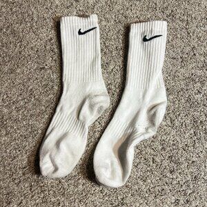 White NIke Socks